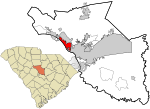 Richland County South Carolina incorporated and unincorporated areas St. Andrews highlighted